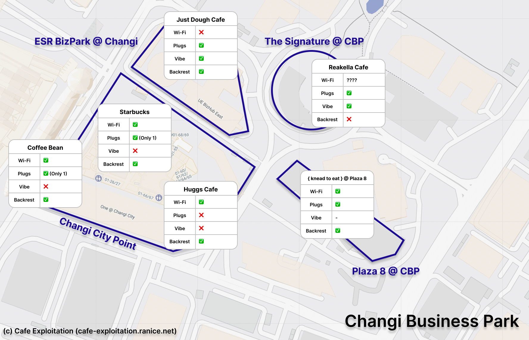 Map of changi business park