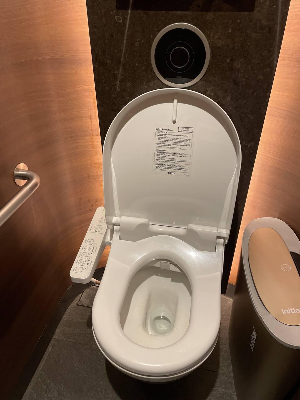 Fancy Japanese bidet at Jewel toilet